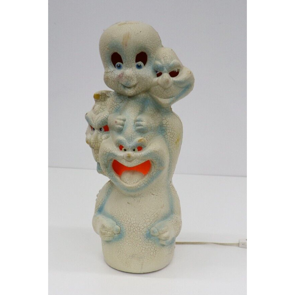 WORKING Trendmasters Foam Mold Casper The Ghost Light Up 1995 18 tall